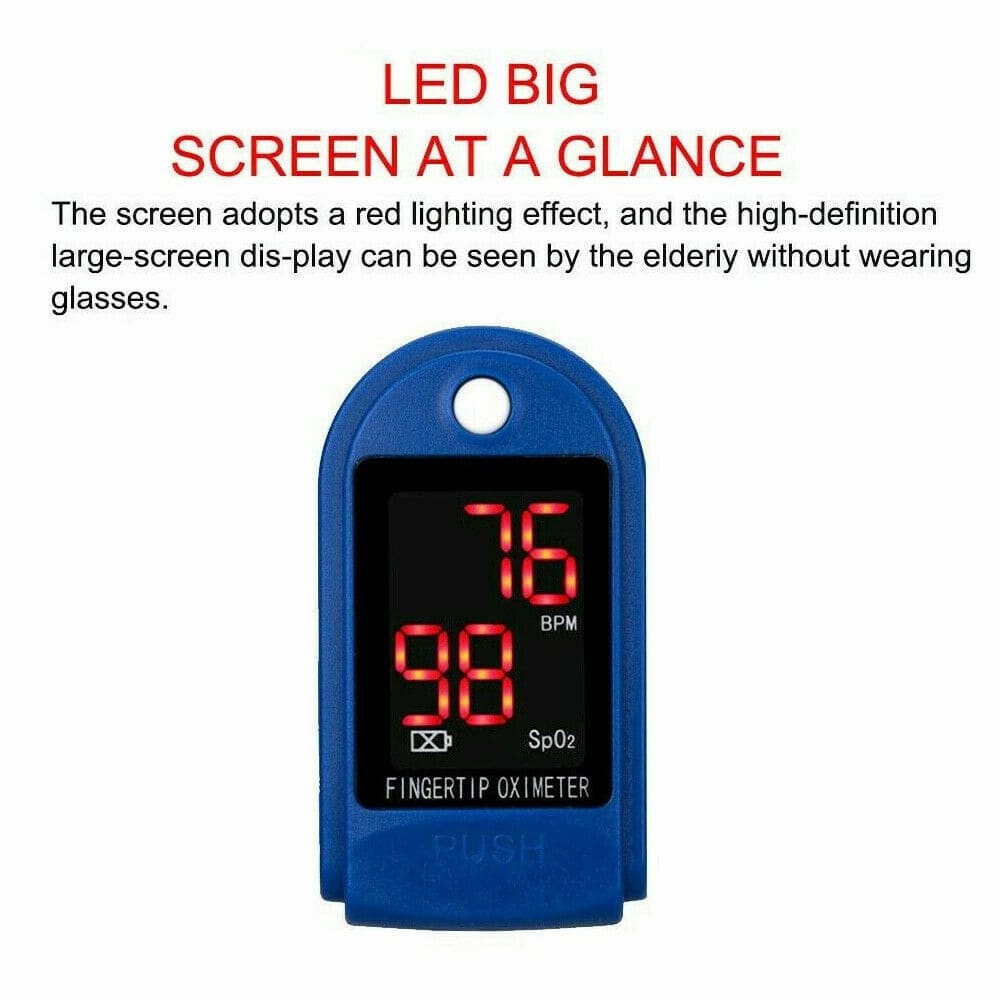 Contec CMS50DL Fingertip Pulse Oximeter, Blood Oxygen Saturation Monitor (SpO2) with Pulse Rate Measurements and Bar Graph, Digital LED Display, Blue Contec CMS50DL Fingertip Pulse Oximeter, Blood Oxygen Saturation Monitor (SpO2) with Pulse Rate Measurements and Bar Graph, Digital LED Display, Blue